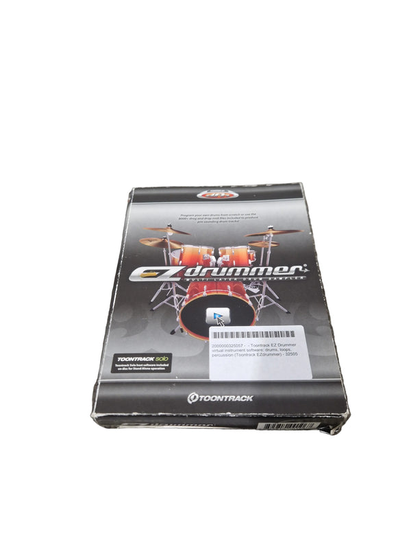 toontrack ez drummer Software - Excellent w/ Manuals & Original Box