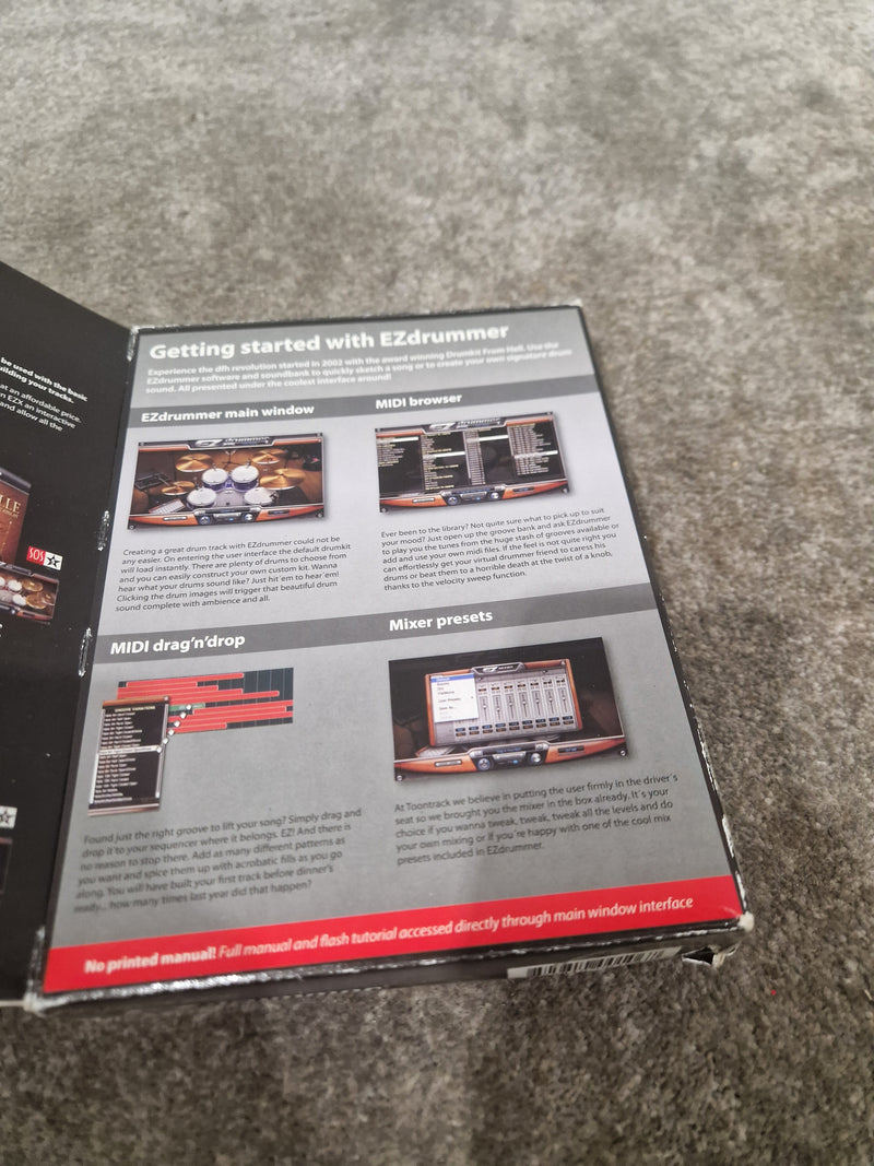 toontrack ez drummer Software - Excellent w/ Manuals & Original Box - Image 5