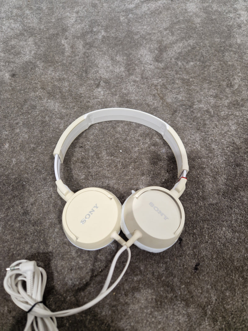 Sony MDR-ZX100 On-Ear Headphones White - Good - Image 2