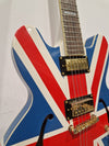 Epiphone Limited Edition Union Jack Sheraton - Semi-Hollow Electric Guitar - Union Jack Finish - Good w/ Hard Case & Certification - Photo 10