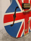 Epiphone Limited Edition Union Jack Sheraton - Semi-Hollow Electric Guitar - Union Jack Finish - Good w/ Hard Case & Certification - Photo 11