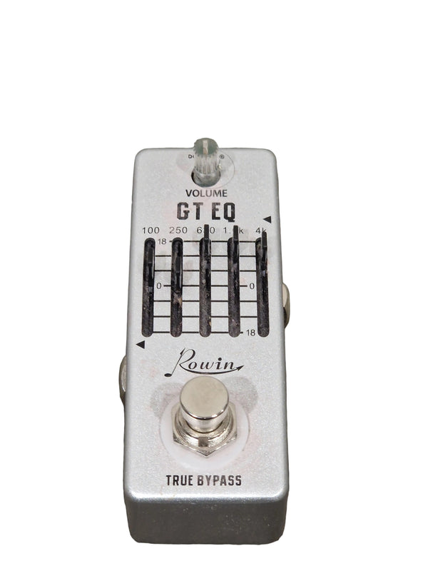 Rowin GT EQ - Guitar Effects Pedal - Silver - Good