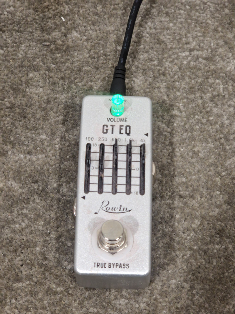 Rowin GT EQ - Guitar Effects Pedal - Silver - Good - Image 7
