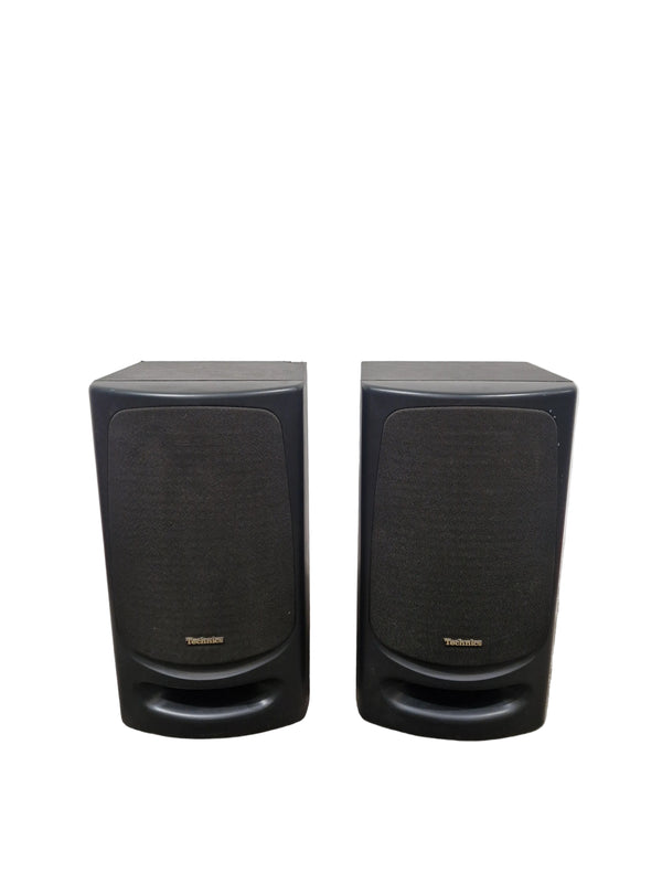 Technics - Bookshelf Speakers - Pair - Black - Fair