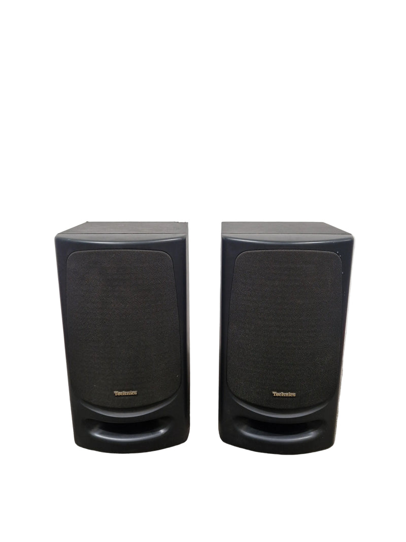 Technics - Bookshelf Speakers - Pair - Black - Fair - Image 1