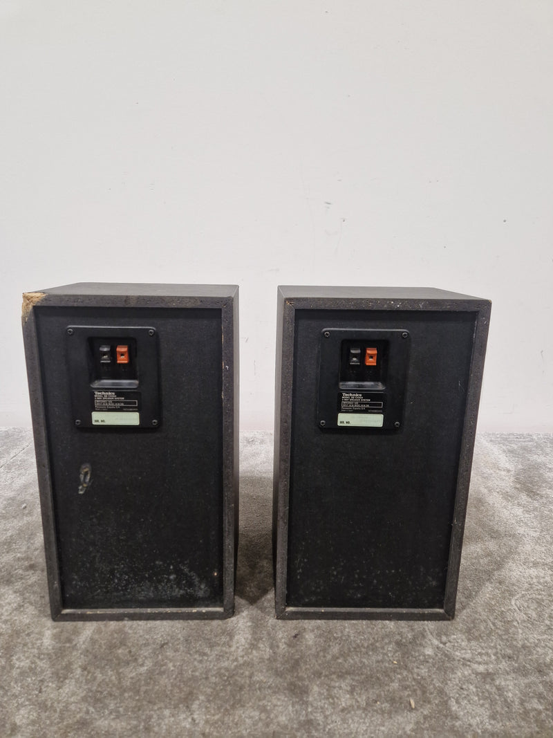 Technics - Bookshelf Speakers - Pair - Black - Fair - Image 5