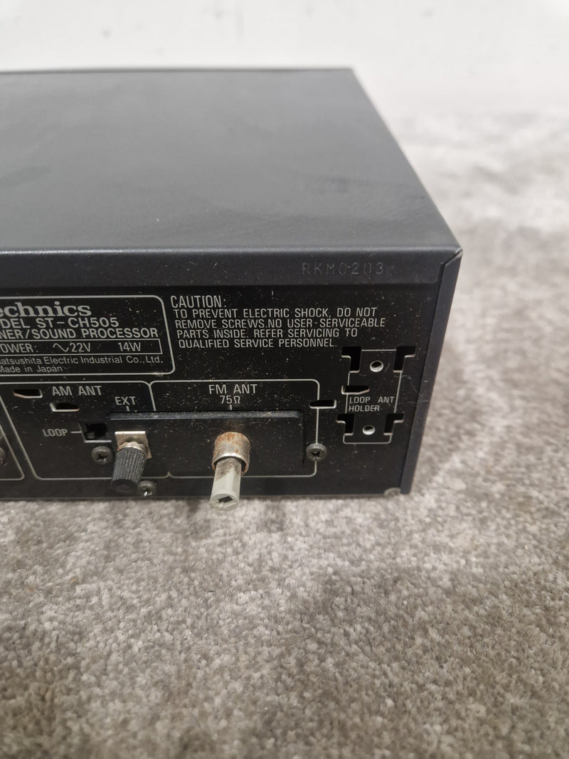 Technics ST-CH505B Tuner/Sound processor black - Spares or Repair - Image 8