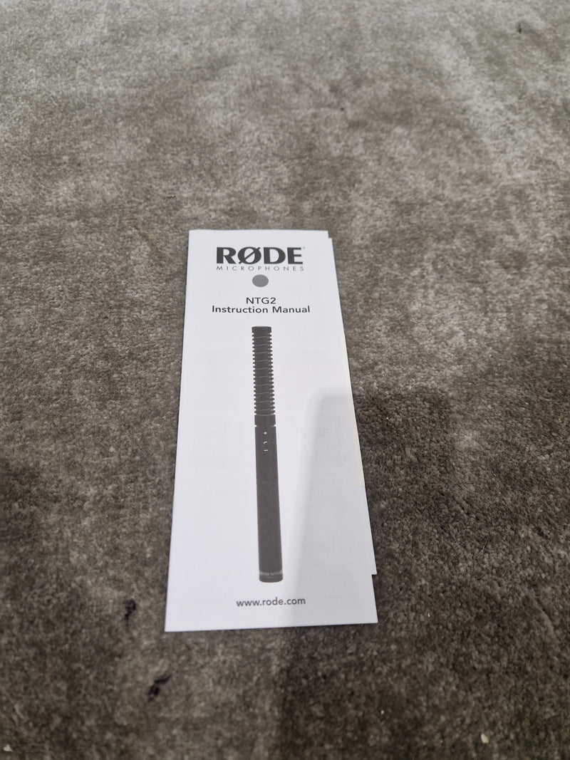 RØDE NTG2 - Shotgun Condenser Microphone - Excellent w/ Soft Case, Original Box & Manuals - Image 10