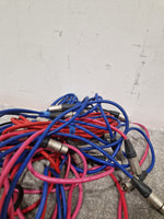 Job-Lot of XLR cables x10 Multicoloured - Excellent - Image 6