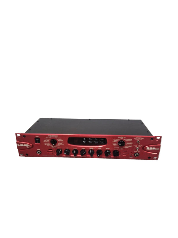 Line 6 POD Pro - Guitar Multi-Effects Processor - Red - Excellent w/ Cables