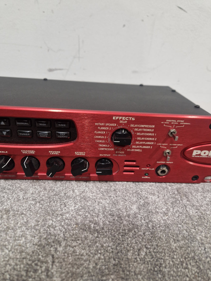 Line 6 PODxt Pro - Guitar Multi-Effects Processor - Red - Excellent w/ Cables - Image 10