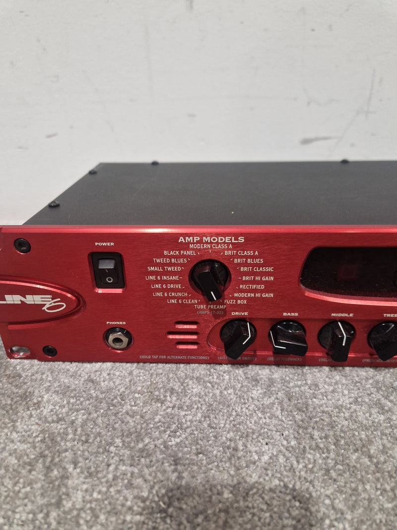 Line 6 PODxt Pro - Guitar Multi-Effects Processor - Red - Excellent w/ Cables - Image 11