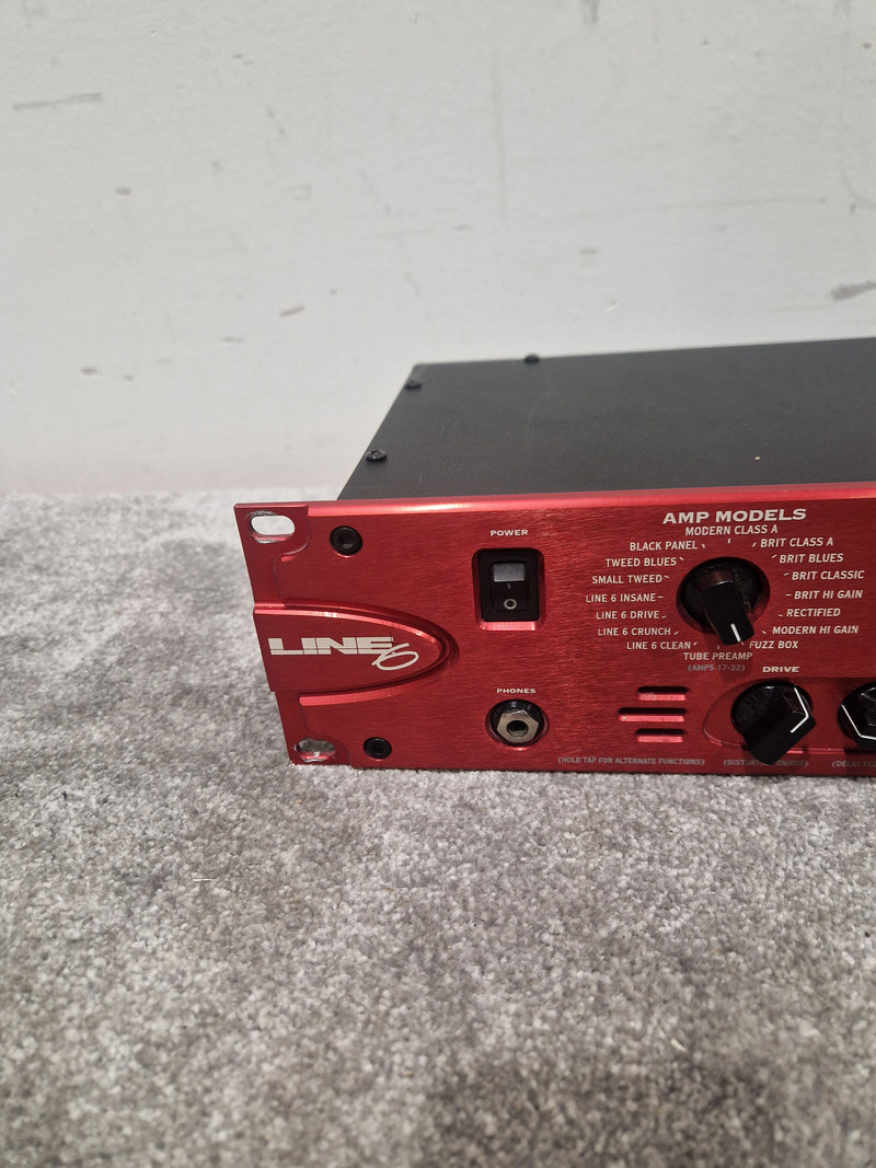 Line 6 PODxt Pro - Guitar Multi-Effects Processor - Red - Excellent w/ Cables - Image 12