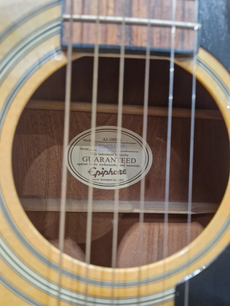 Epiphone AJ-100 - Acoustic Guitar - Natural - Excellent - Image 7