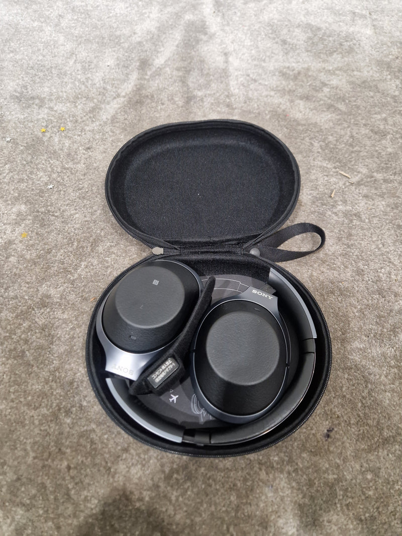 Sony WH-1000XM2 - Noise Cancelling Headphones - Black - Excellent w/ Soft Case & Cables - Image 8