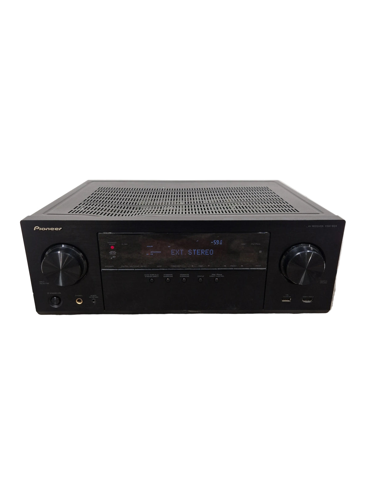 Pioneer VSX-924 - AV Receiver - Black - Good w/ Cables & Remote