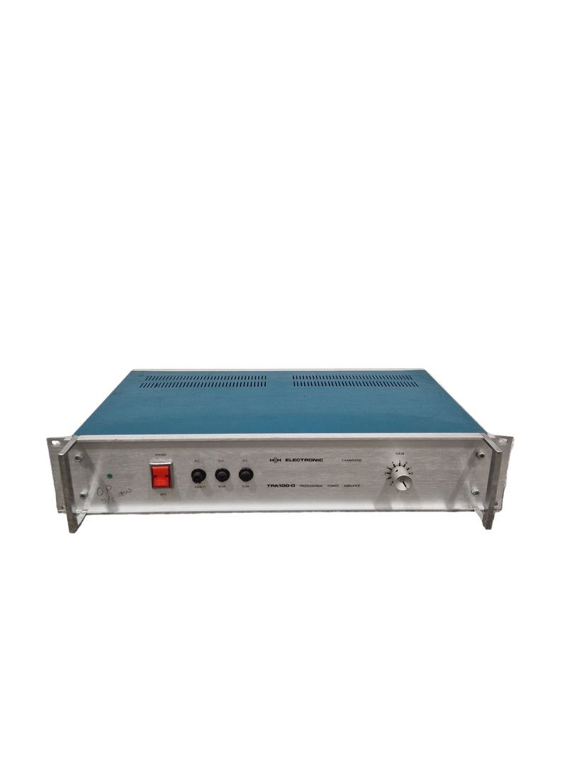 HH Electronics TPA-100D - Power Amplifier - Blue/Silver – Power Amplifier - Spares or Repair - Image 1