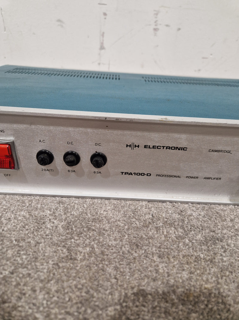 HH Electronics TPA-100D - Power Amplifier - Blue/Silver – Power Amplifier - Good - Image 13