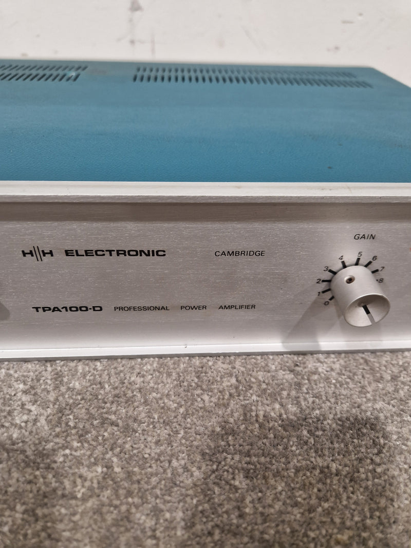 HH Electronics TPA-100D - Power Amplifier - Blue/Silver – Power Amplifier - Fair - Image 12