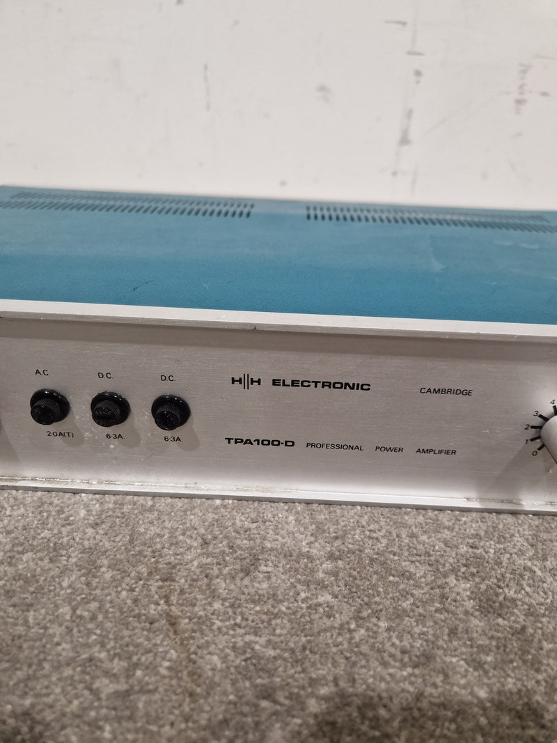 HH Electronics TPA-100D - Power Amplifier - Blue/Silver – Power Amplifier - Spares or Repair - Image 3