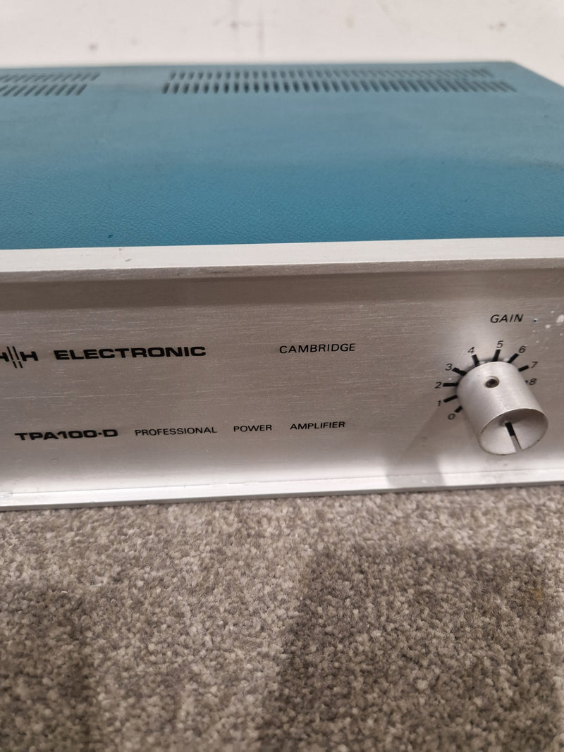 HH Electronics TPA-100D - Power Amplifier - Blue/Silver – Power Amplifier - Spares or Repair - Image 13