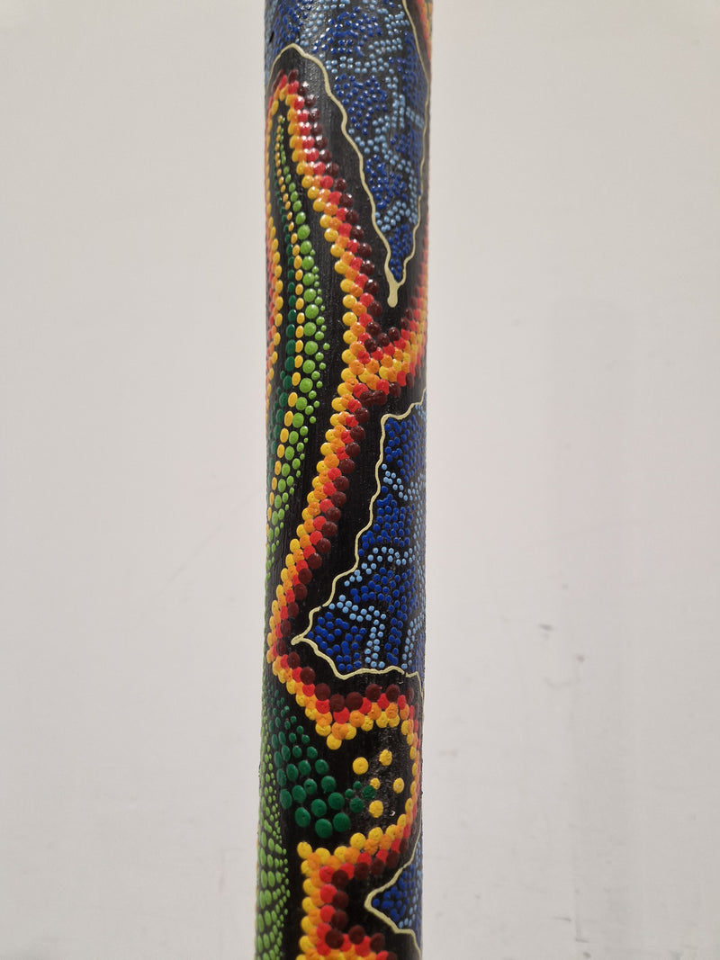 Didgeridoo - Traditional Wind Instrument - Painted Aboriginal Design - Fair - Image 14