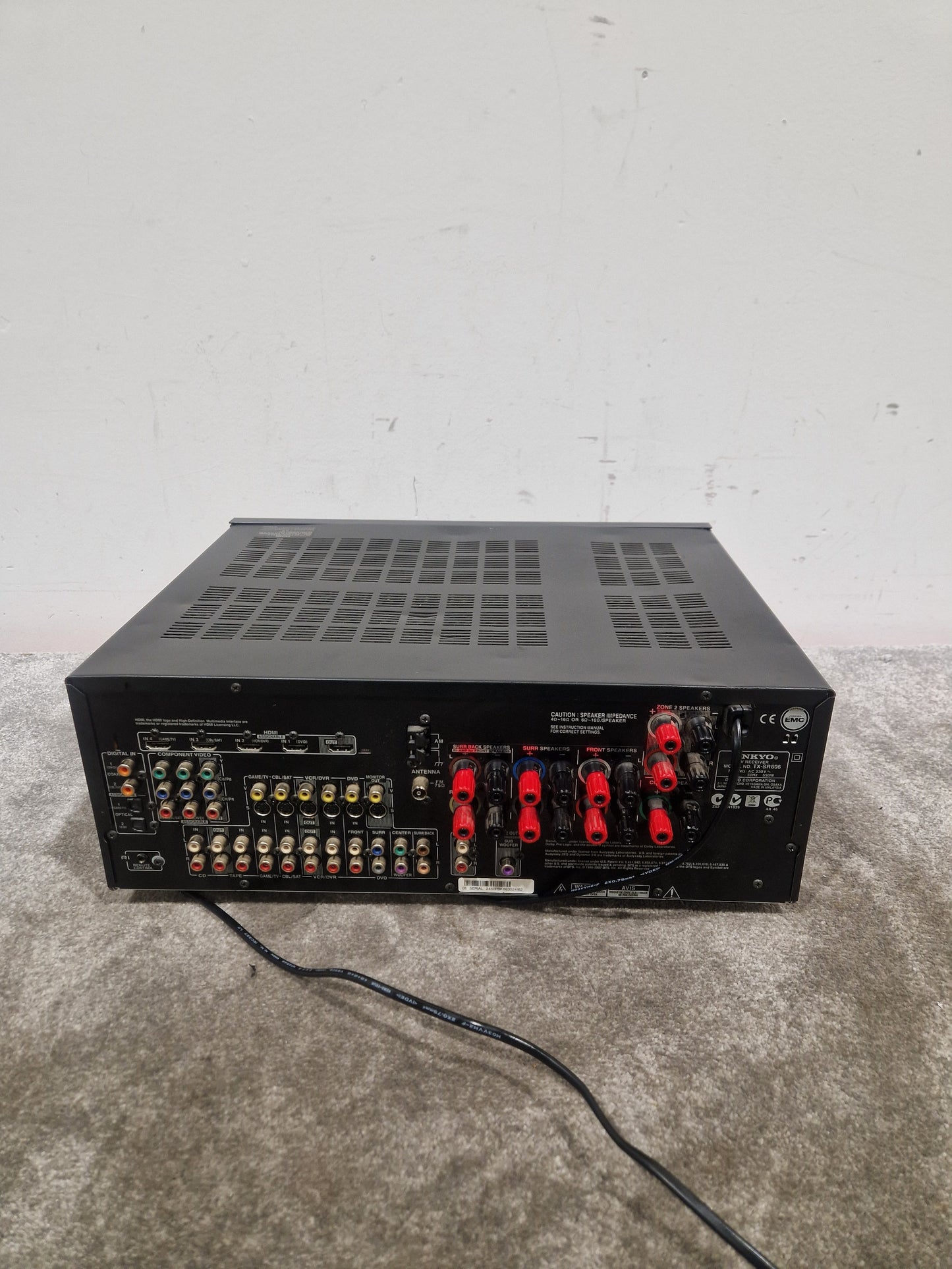 Onkyo TX-SR606 Receiver Receiver - 7.1 Channel - Good