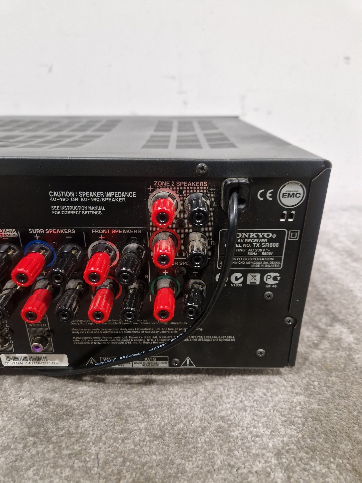 Onkyo TX-SR606 Receiver Receiver - 7.1 Channel - Good