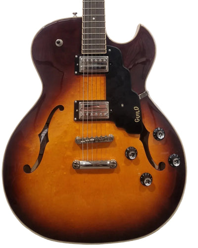 Guild Starfire SF-1SC/ATB Sunburst Hollow-Body Electric Guitar – Hollow-Body Electric Guitar - Excellent