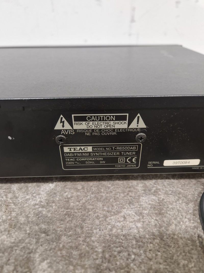 TEAC T-R650DAB - DAB/FM Tuner - Black - Good - Image 6