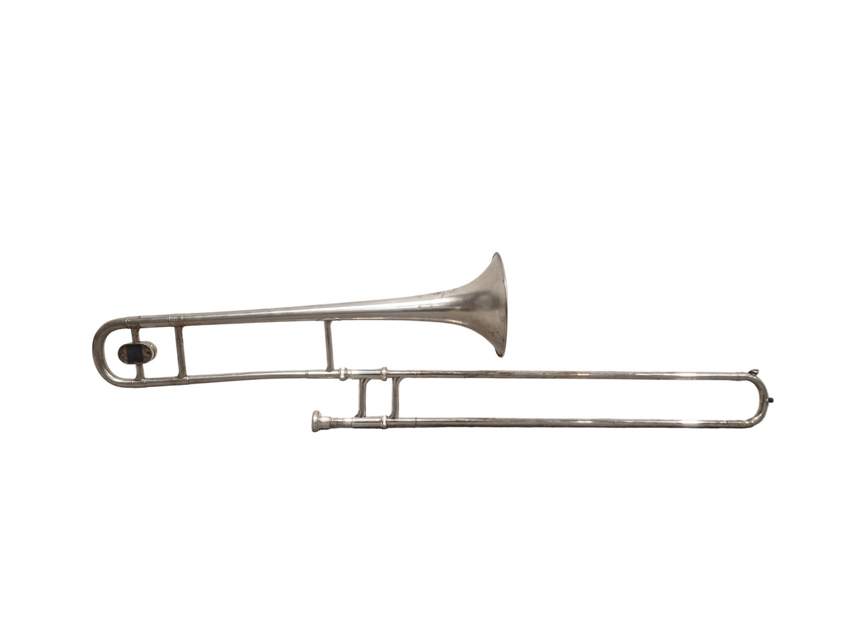 Boosey & Hawkes Regent Silver Trombone - Fair w/ Hard Case