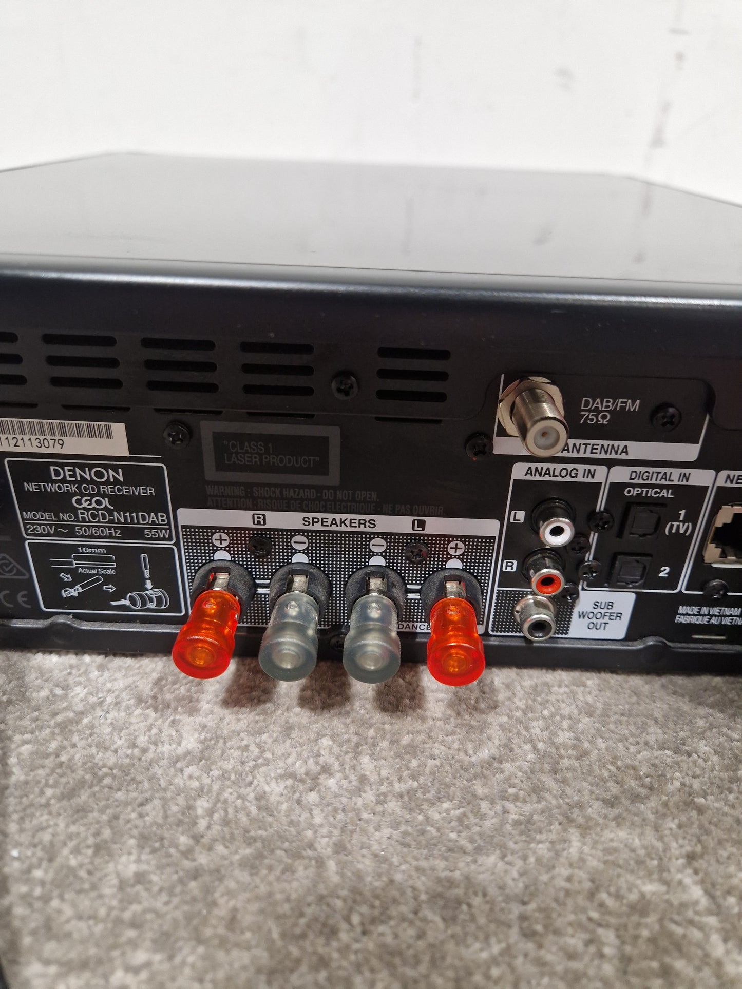 Denon CEOL-N11DAB - Network Music System - Black - Excellent w/ Remote