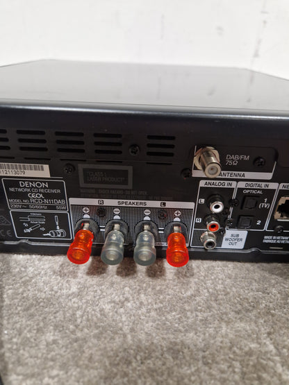 Denon CEOL-N11DAB - Network Music System - Black - Excellent w/ Remote