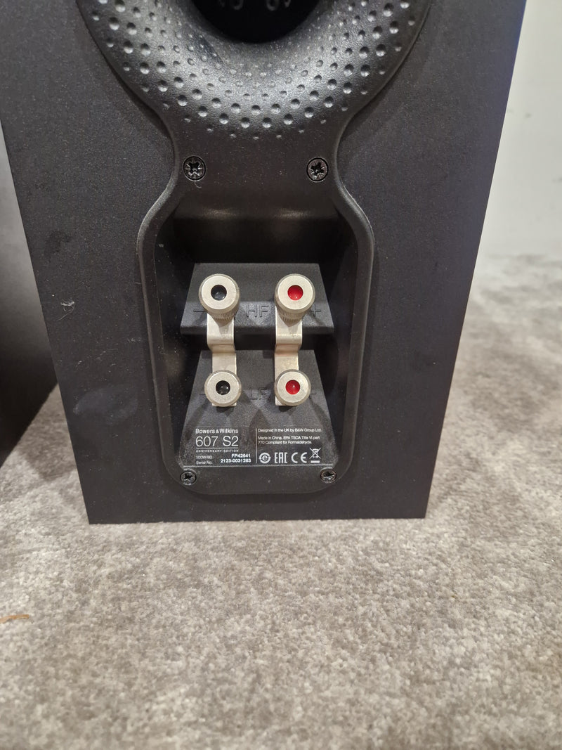 Bowers & Wilkins 607 S2 Anniversary Edition - Bookshelf Speakers - Pair - Black - Good - Image 13