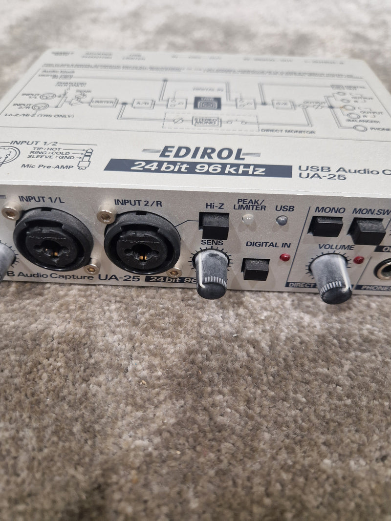 Edirol UA-25 - Audio Interface - SIlver – Audio Interface - Excellent - Image 3