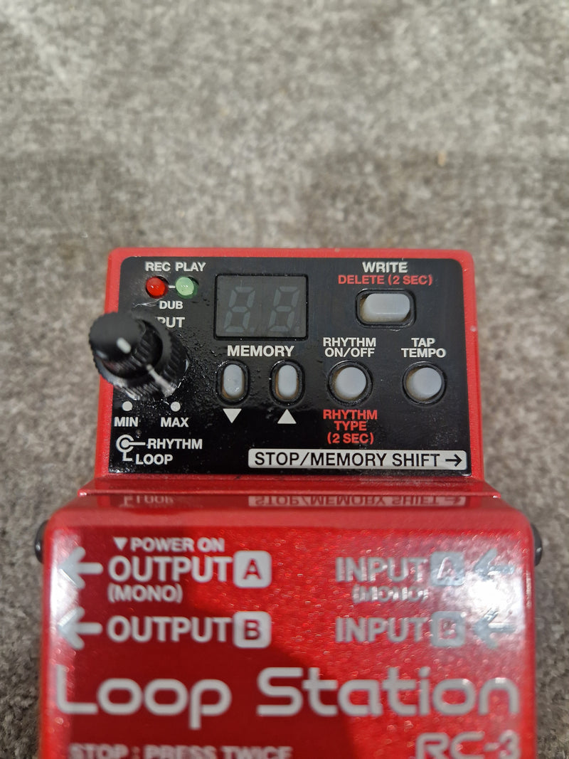 Boss RC-3 Loop Station - Effects Pedal - Red - Excellent w/ Original Box & Manuals - Image 5
