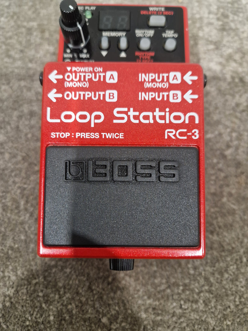 Boss RC-3 Loop Station - Effects Pedal - Red - Excellent w/ Original Box & Manuals - Image 6