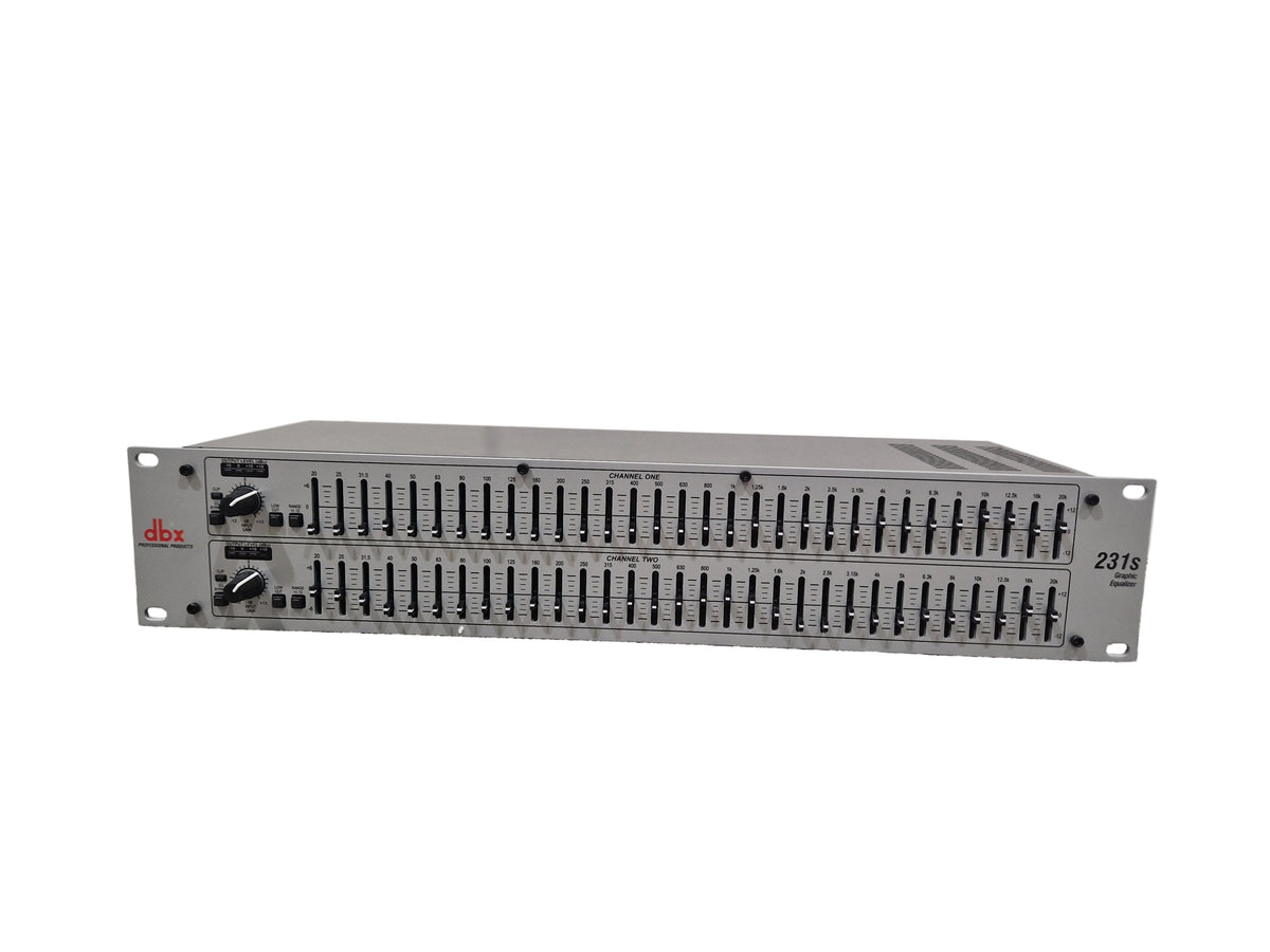 dbx 231S - Dual Channel Graphic Equalizer - Silver - Excellent w/ Original Box & Manuals