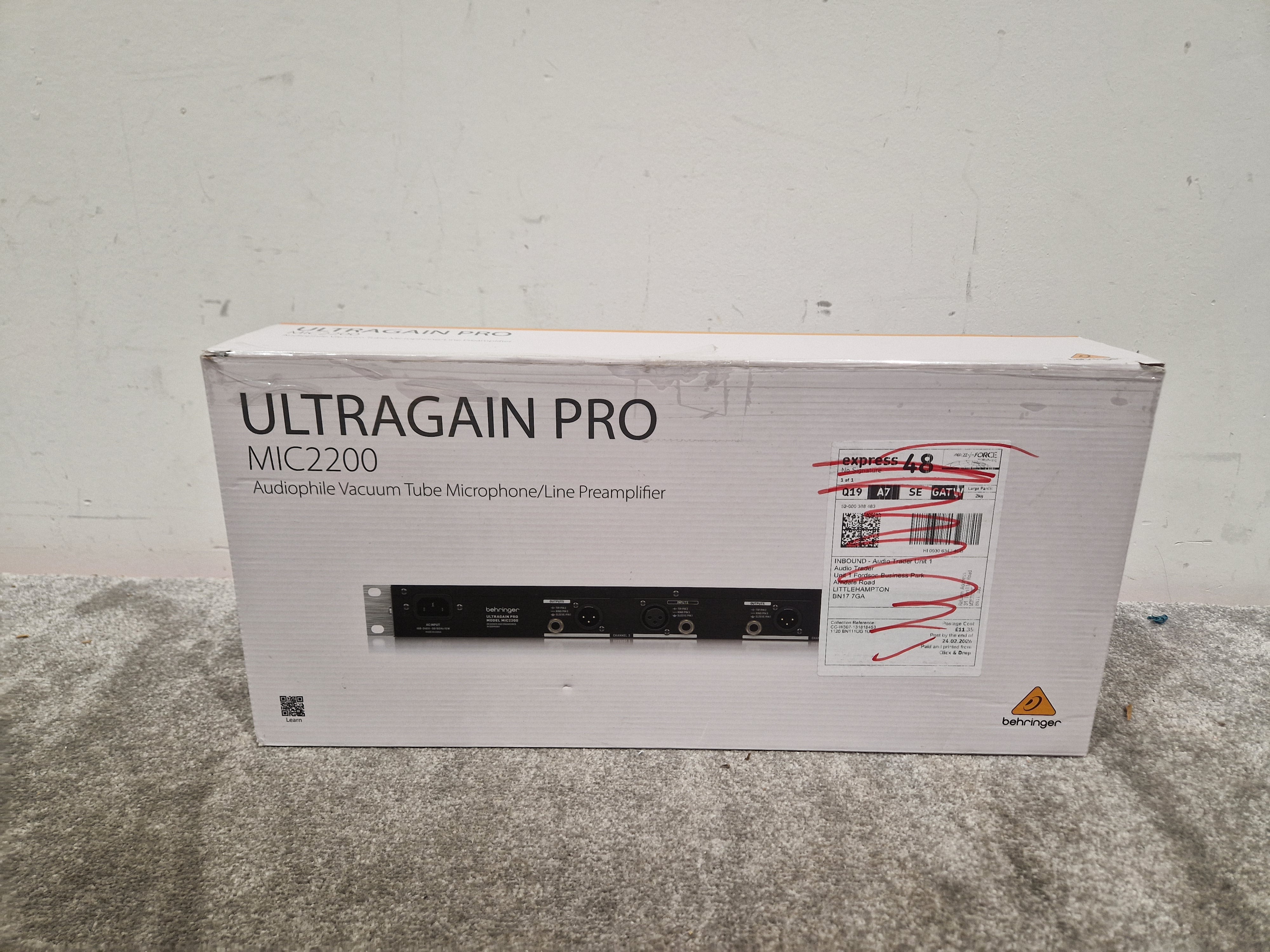 Behringer Ultragain Pro MIC2200 - Microphone Preamp - Excellent w