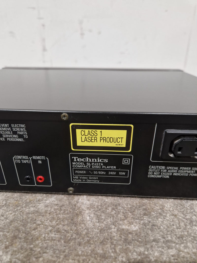 Technics SL-PJ37A - CD Player - Black - Spares or Repair - Image 11