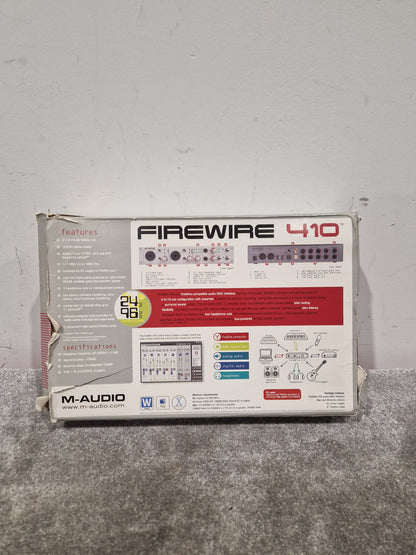 M-Audio FireWire 410 - Audio Interface - 4-in/10-out - Excellent w/ Power Supply & Original Box