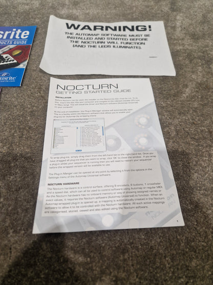 Novation Nocturn - Intelligent Plug-in Controller - Like New w/ Manuals & Original Box