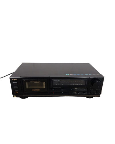 Aiwa AD-F400 - Stereo Cassette Deck - Black - Excellent