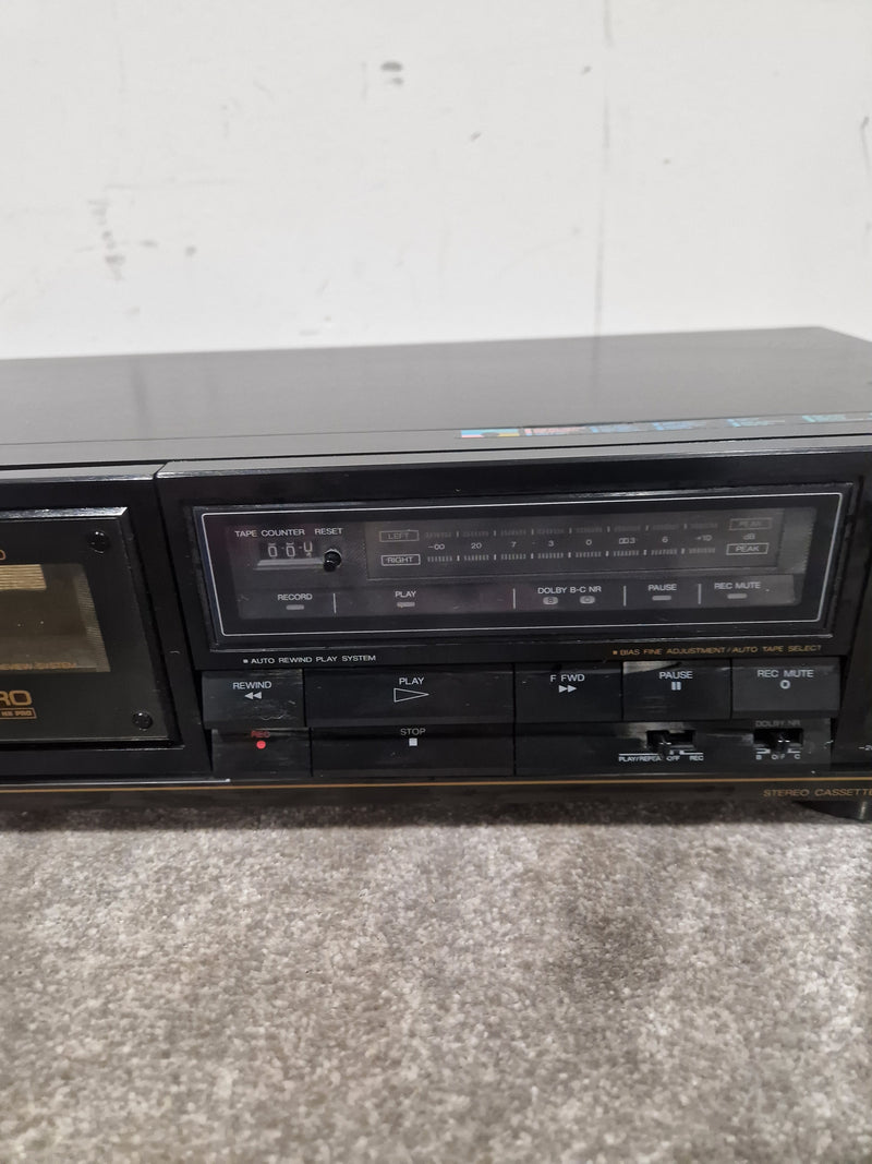 Aiwa AD-F400 - Stereo Cassette Deck - Black - Excellent - Image 11