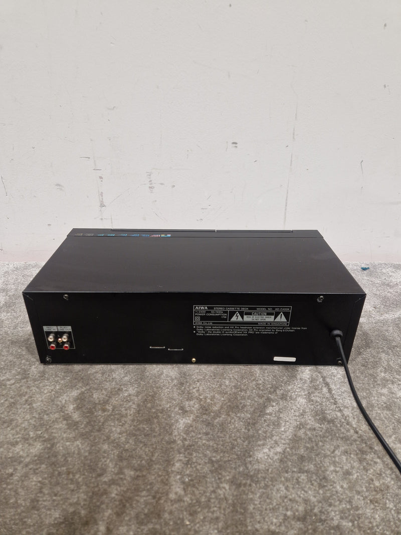 Aiwa AD-F400 - Stereo Cassette Deck - Black - Excellent - Image 3