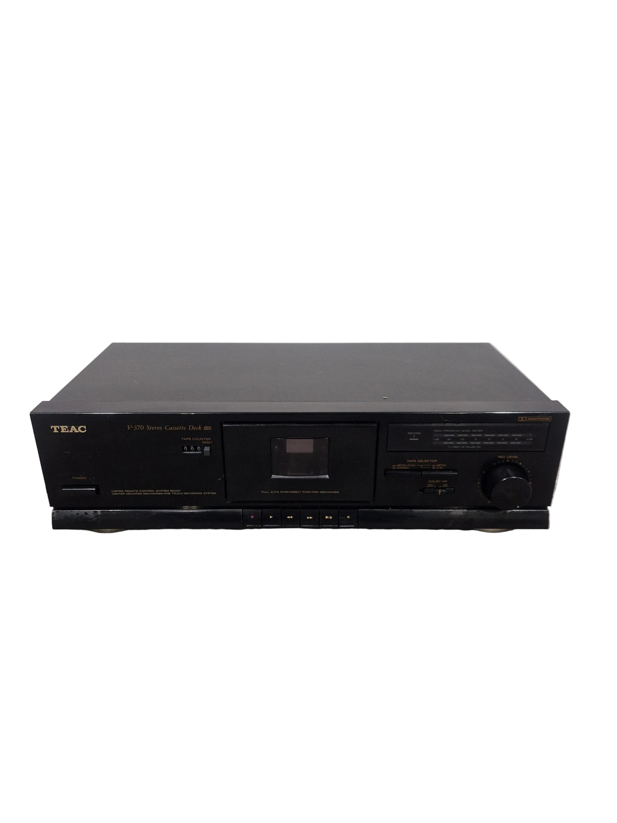 Teac V-370 - Stereo Cassette Deck - Black - Excellent