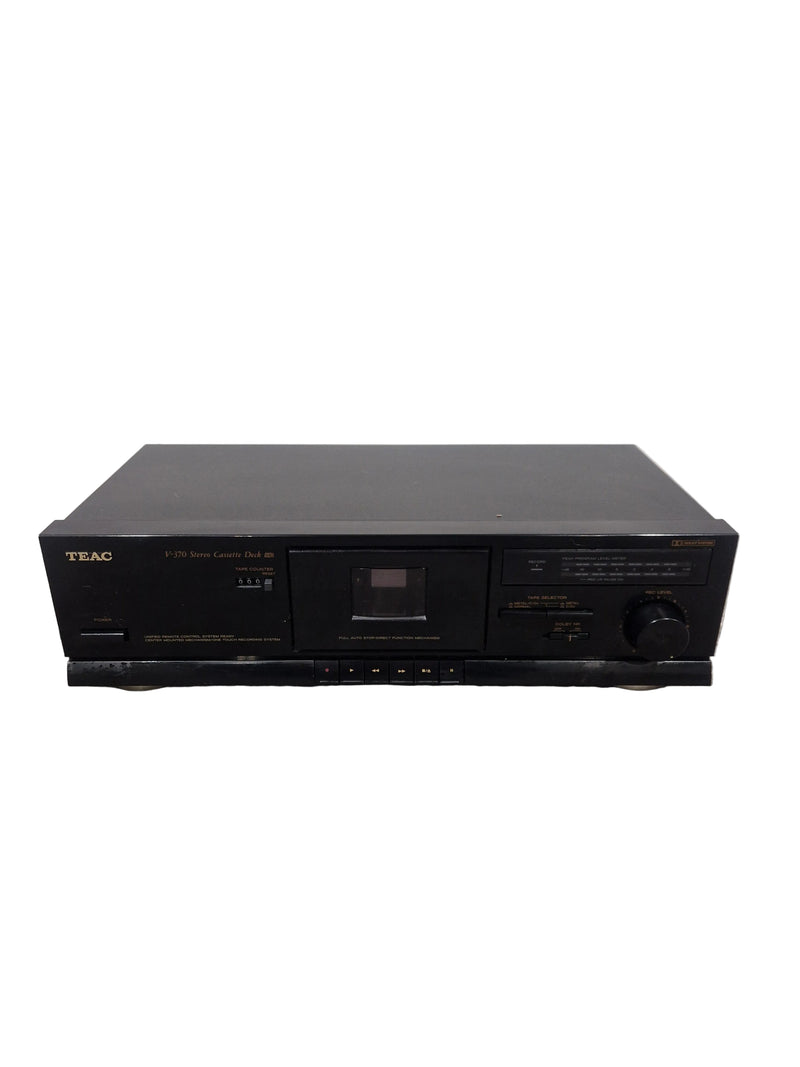 Teac V-370 - Stereo Cassette Deck - Black - Excellent - Image 1