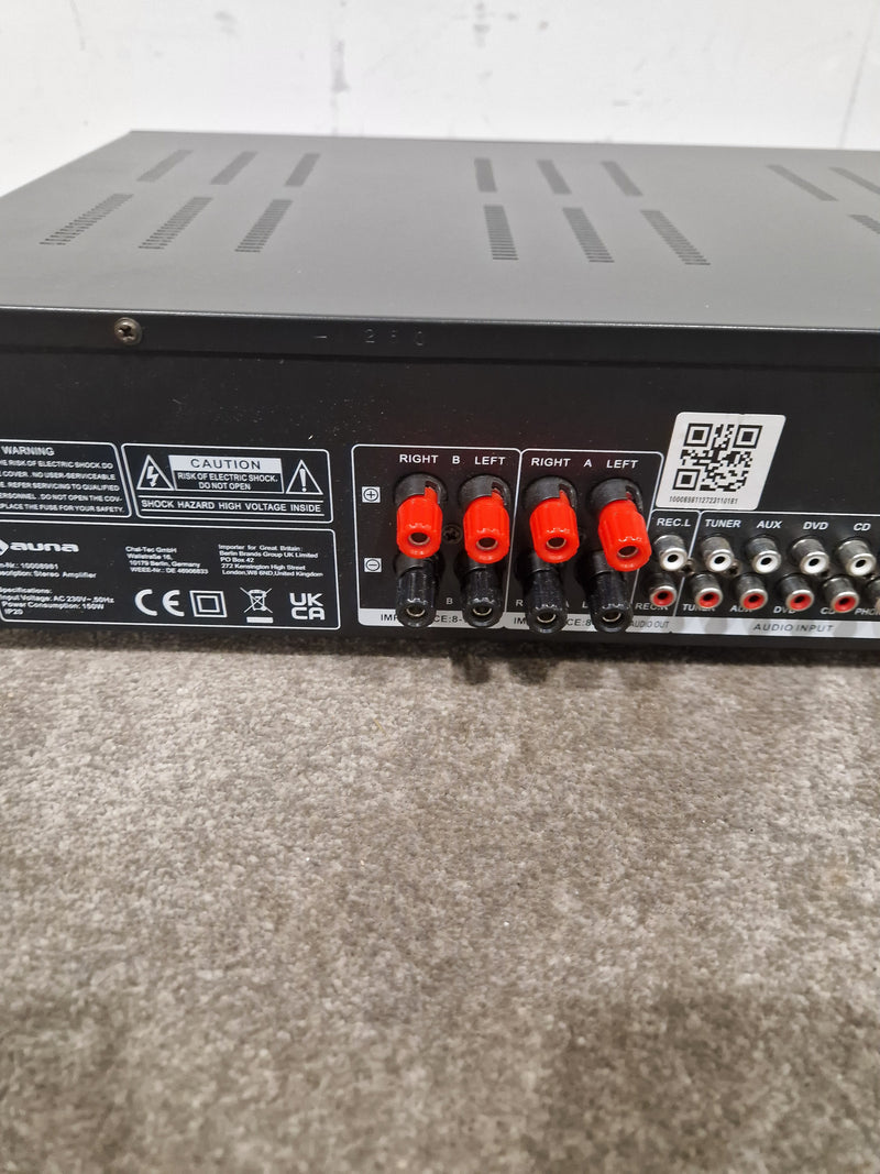 Auna CD-708 - Integrated Amplifier - Black – Integrated Amplifier - Spares or Repair - Image 11