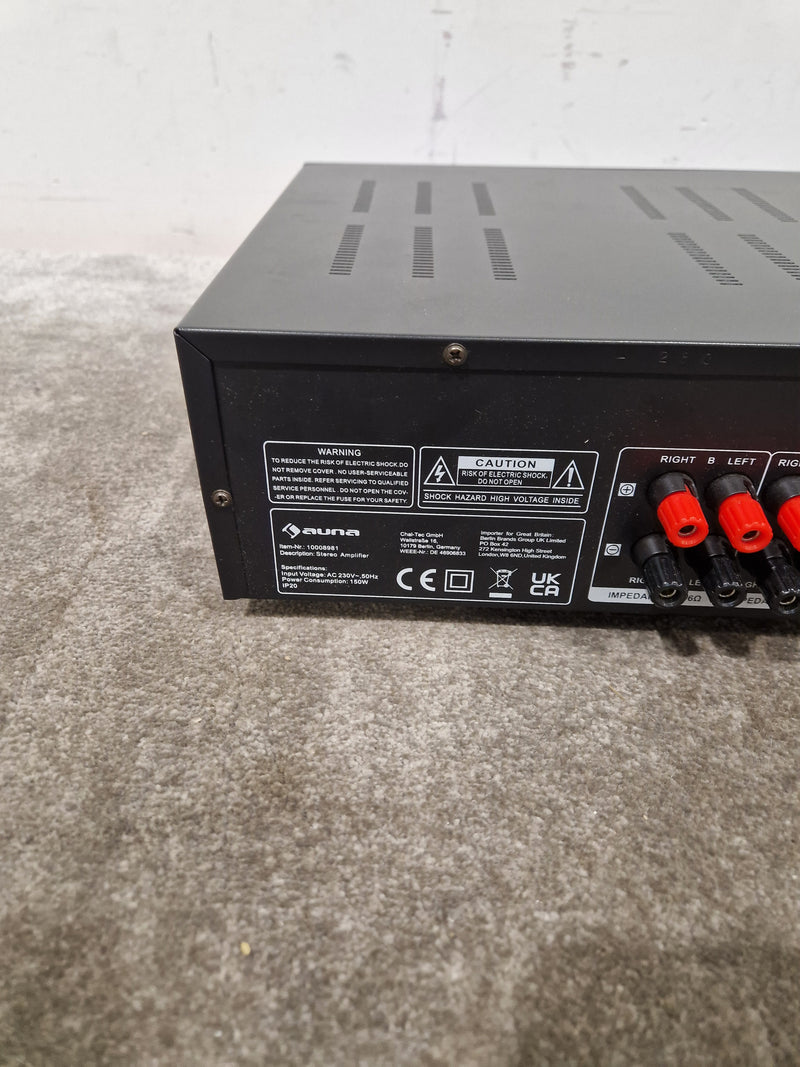 Auna CD-708 - Integrated Amplifier - Black – Integrated Amplifier - Spares or Repair - Image 12