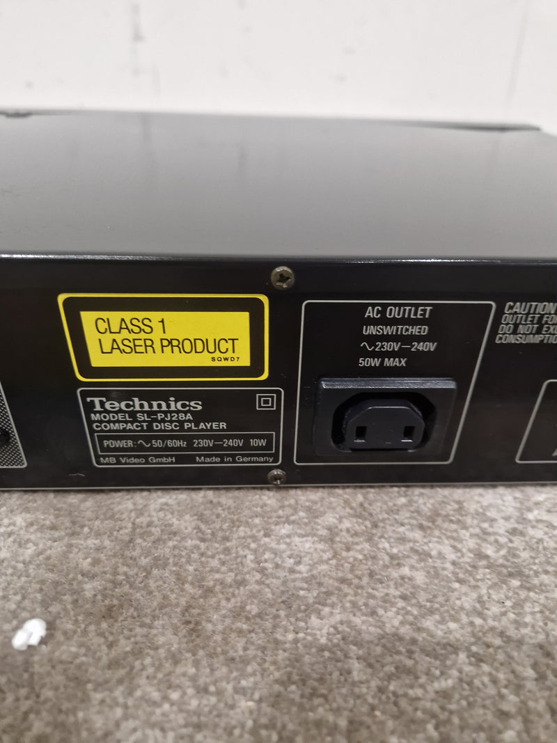 Technics SL-PJ28A CD Player - Manual Disc Tray - Fair - Image 12